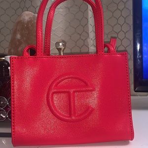 Red Telfar Shopping Bag (Small)